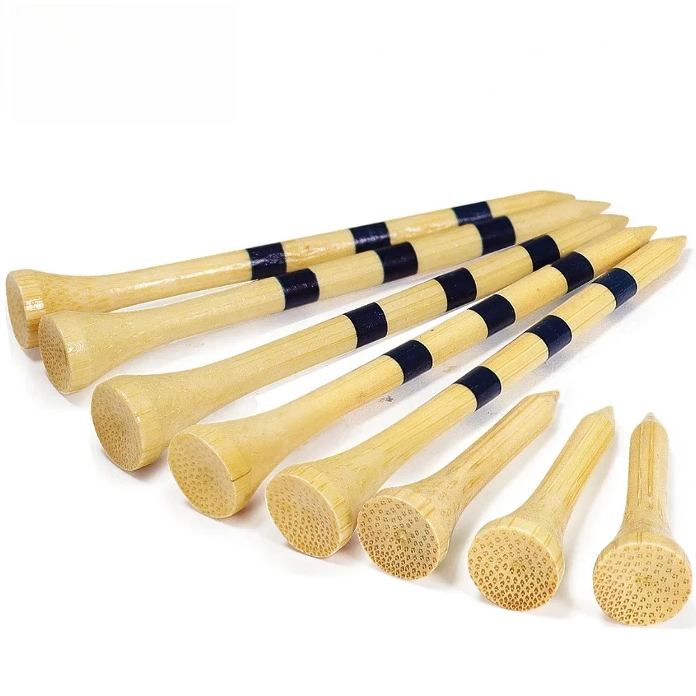 50 Unidades de Tees de Golfe de Bambu Mais Duráveis e Estáveis TE003-Y