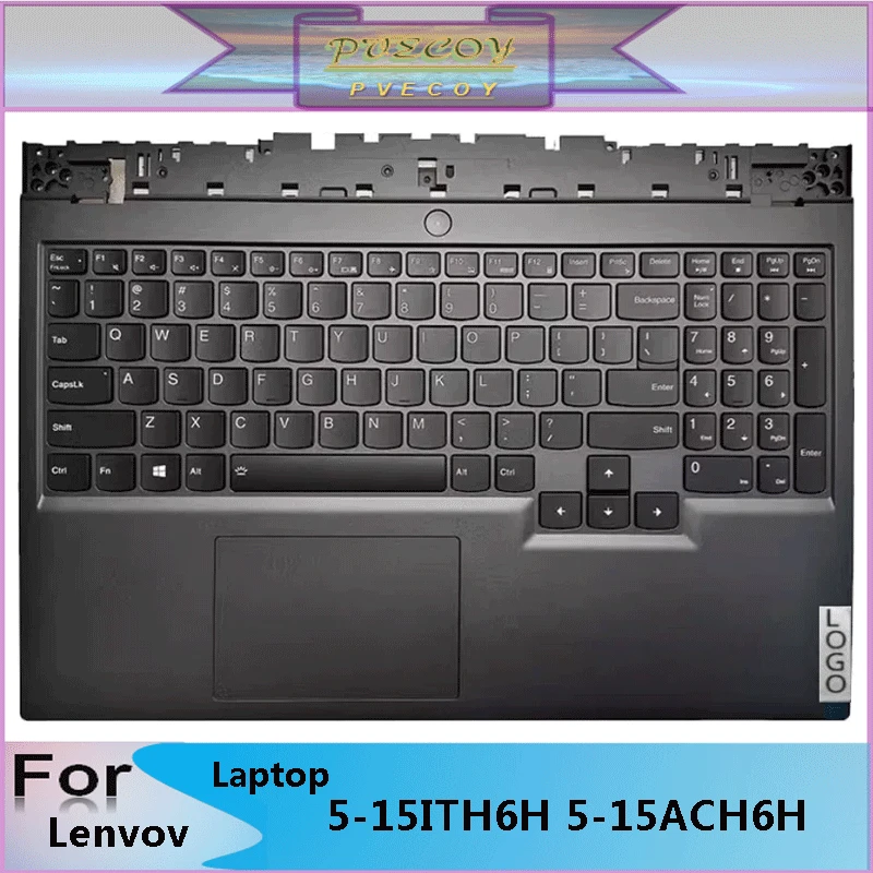 

New Original For Lenovo Legion 5-15ITH6H 5-15ACH6H 15ITH6 Y7000 R7000 2021 Laptop Palmrest Case Keyboard US Version Upper Cover