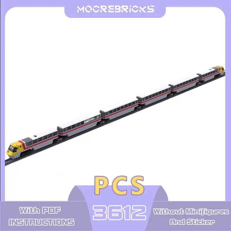 

MOC-82253 Advanced Passenger Train Building Blocks DIY Railway Track Assemble Bricks Vehicle Model Toy Set Kids Xmas Gift ﻿