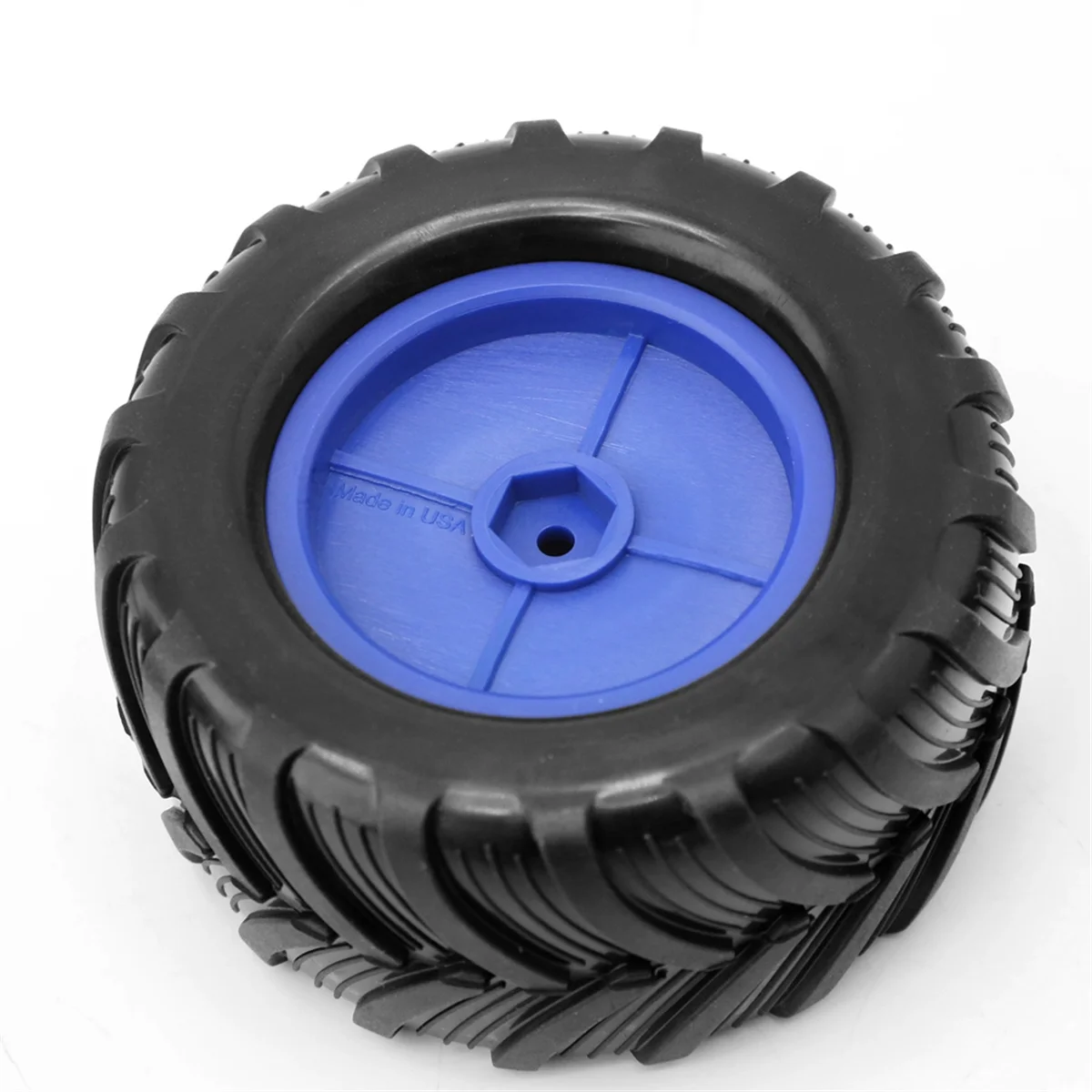 

A72I 4Pcs 100mm 1/10 Tires Wheel 12mm Hex for 1/18 Mini RC Car Upgrade Parts, Green