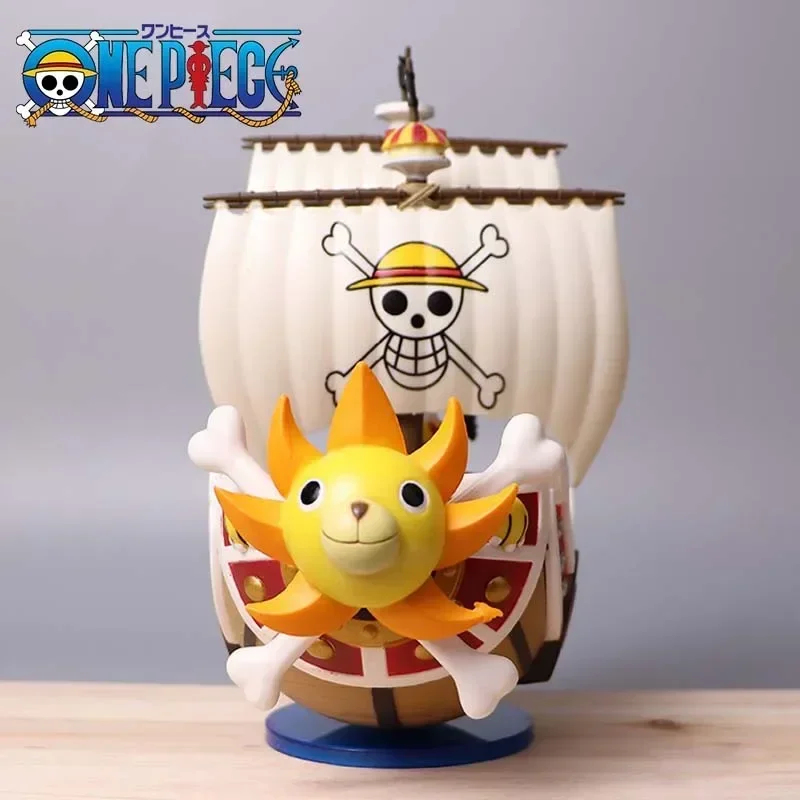 Figura de Anime de One Piece Going Merry Thousand Sunny, modelo de Barco Pirata, Mini figura de barco Bay Breeze, modelo de Isla de fiesta, Juguetes