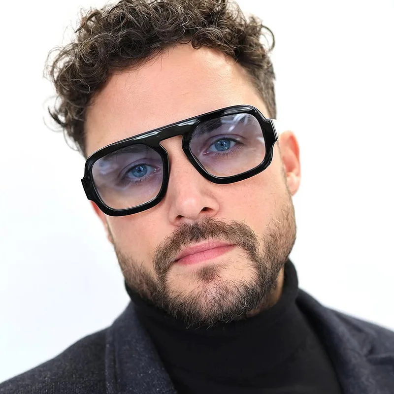 Lunettes de soleil carrées à monture large de style vintage, pour femmes et hommes, lunettes de soleil de marque, modèle classique, lunettes pour femmes, lunettes de soleil pour hommes et femmes.