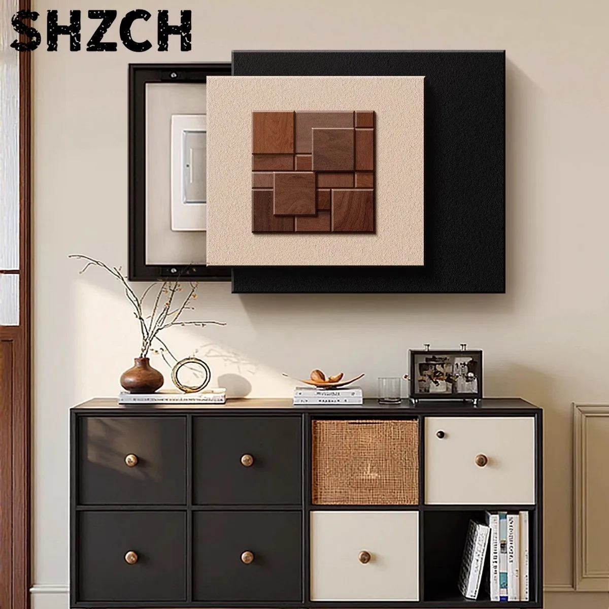 Retro Style Magnetic Decorative Painting for Electric Meter Box - No Drill Wal/l Art to Hide Circuit Breaker & Distribution Pane