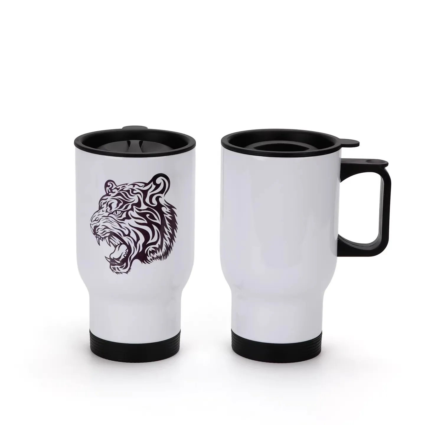 Customized Car Tumbler 450ML Personalized Print Your LOGO Photo Name Sublimation Double Wall Stainless Steel Flask Thermos view 4