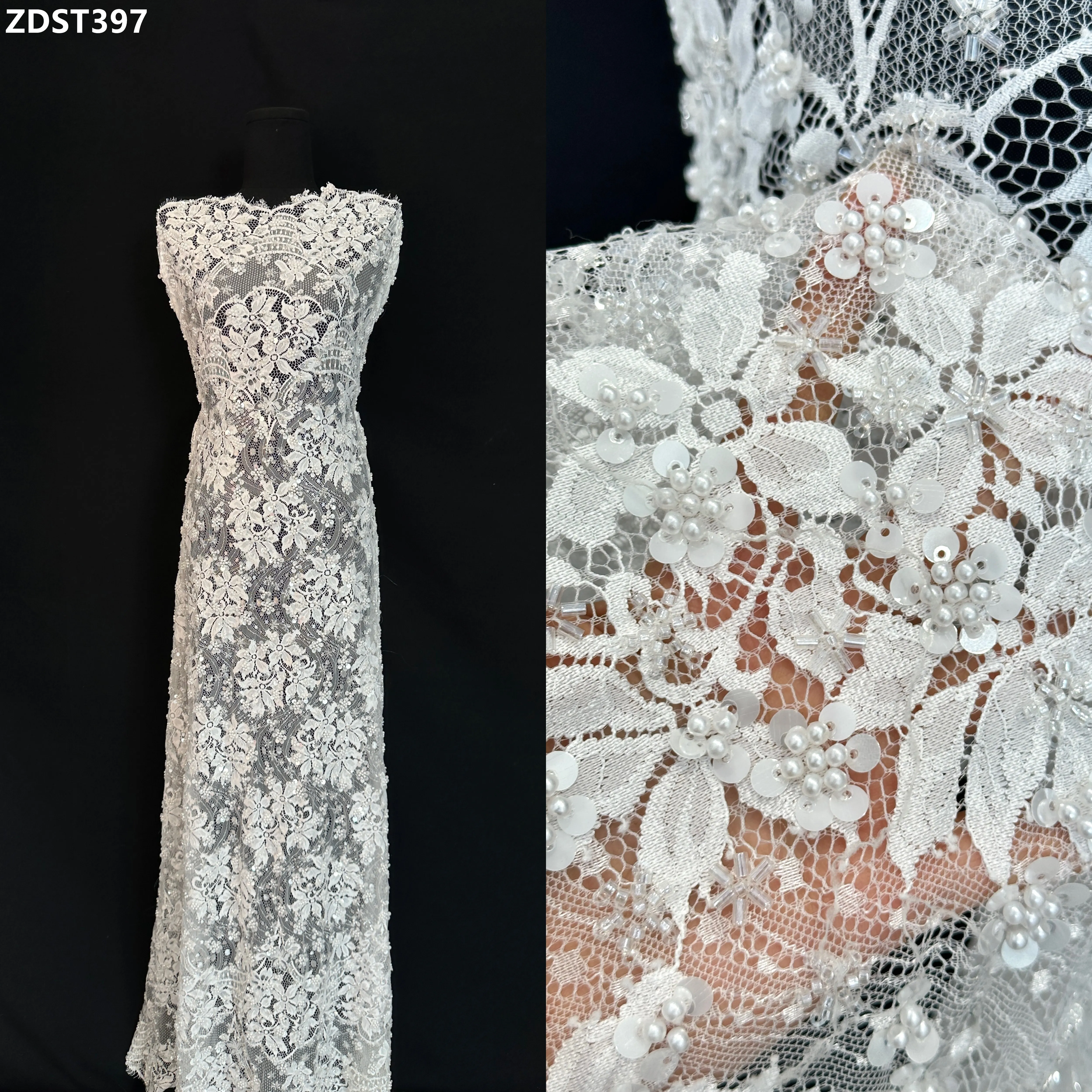 

European Classic Bridal Lace French Tulle for Wedding Bridal Party Groom Nigerian French Style Mesh Net for Wedding Dresses