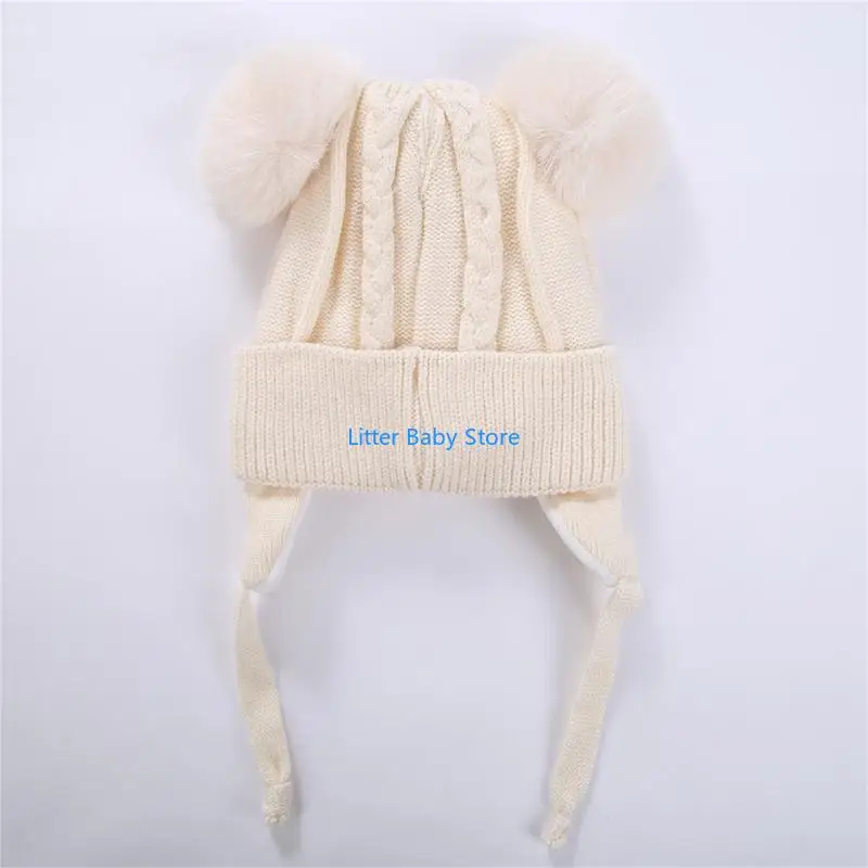 N80C เด็กหมวกฤดูหนาวพร้อมหูครอบคลุมเด็กวัยหัดเดินเย็นสภาพอากาศหมวก Unisex เด็กหูอุ่นเด็กวัยหัดเดินร้อนหมวกหู flaps