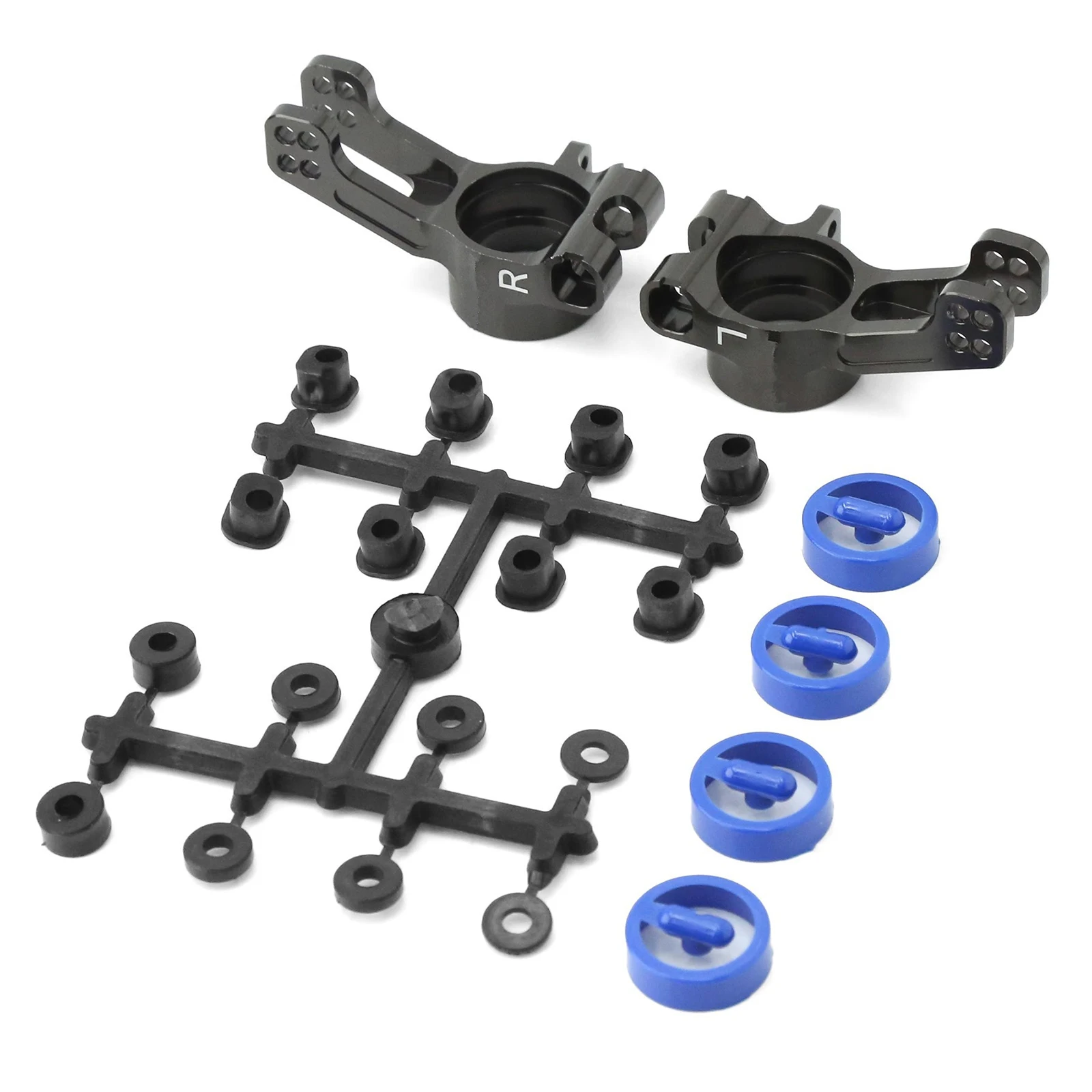 1 Set For Kyosho 1/8 RC Car Upgrade Rear Hub Carrier Aluminum Alloy Replacement Spare Parts For Kyosho MP10 1/8 RC Car Accessory