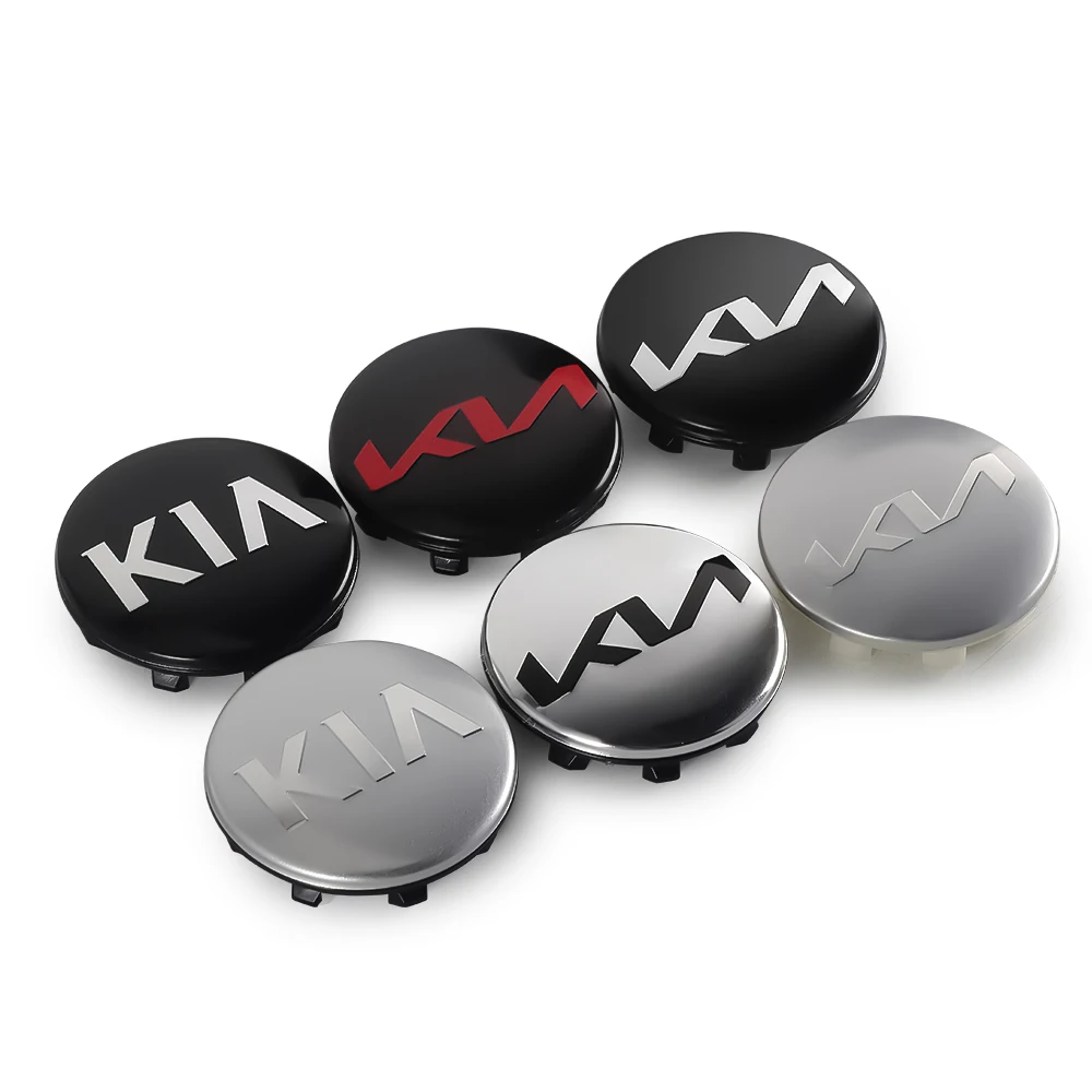 

4Pcs Car Emblem Wheel Center Hub Cap Badge Accessories For KIA KIA Sportage RIO Ceed Picanto Pegas Sorento Niro Soul Cerato KX5