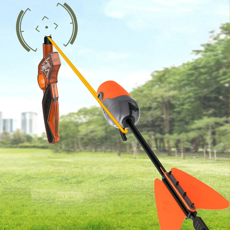 Creative แบบพกพากลางแจ้ง EDC พลาสติก LED ที่มีประสิทธิภาพ Slingshot โฟม Arrow ของเล่นเครื่องมือ