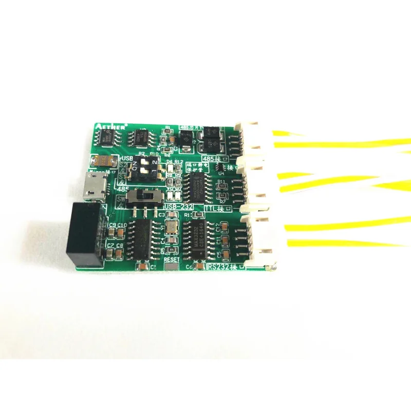 Isolated Six-in-one Serial Port Module USB to UART/TTL/485/232 Mutual Conversion Communication Encoder 6 in 1