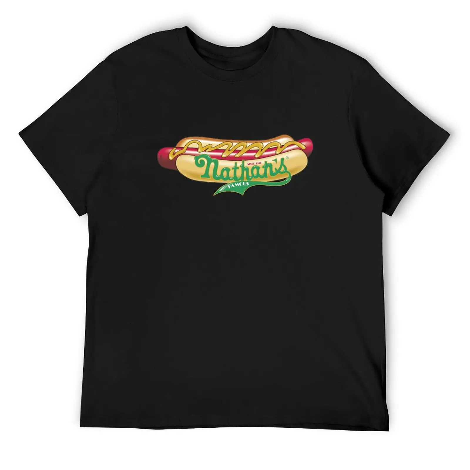 

Famous Nathan Hotdogs Distressed Logo Gift For Men and Women, Gift For Fans T-Shirt Short sleeve tee man t shirt clothes for men