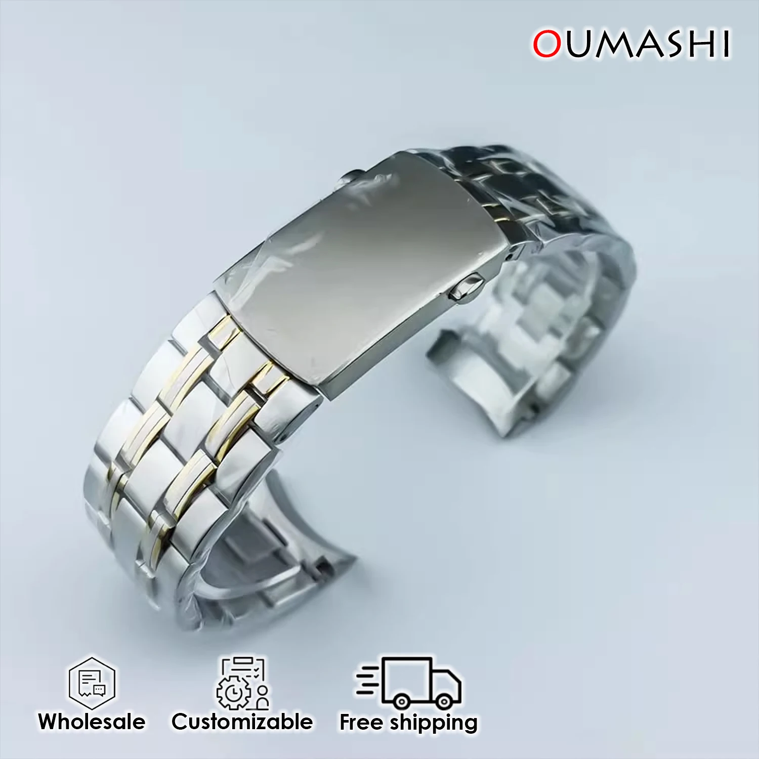 41mm men's case NH35 fashionable and casual modified watch accessory 10ATM waterproof transparent bottom watch case