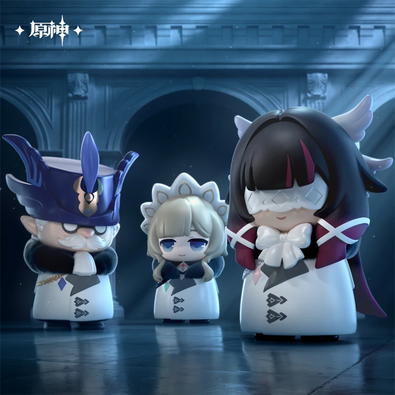لعبة البضائع الرسمية Genshin Impact Tartaglia Arlecchino Wanderer Fatui Harbingers Chibi صندوق أعمى أرقام السفينة في أكتوبر