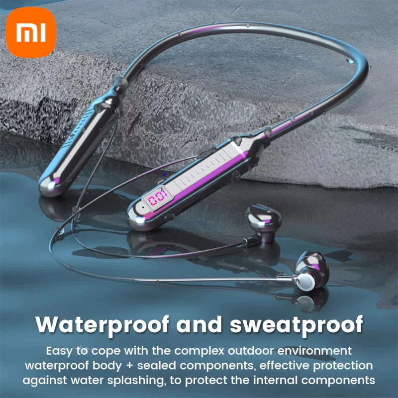 Xiaomi Pro Sports Magnetic Bluetooth Headphones In-ear Neck Strap Headphones 9D Surround Sound Music Headphones With Microphone