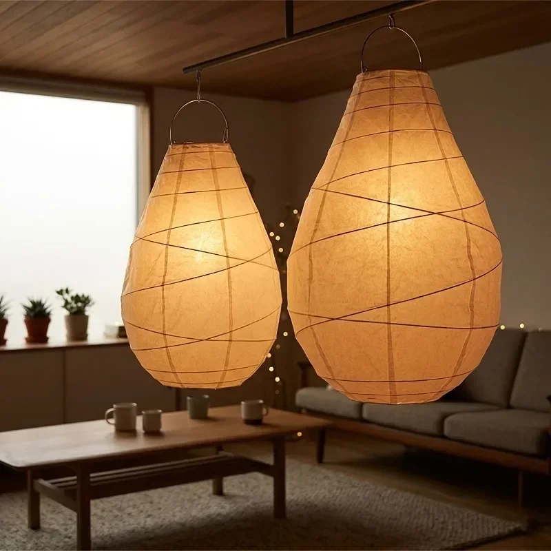2026 Latest Models 2Pcs Nordic White Rice Paper Lampshade Pendant Floor Lamp Cover Home Bedroom Wedding Decor