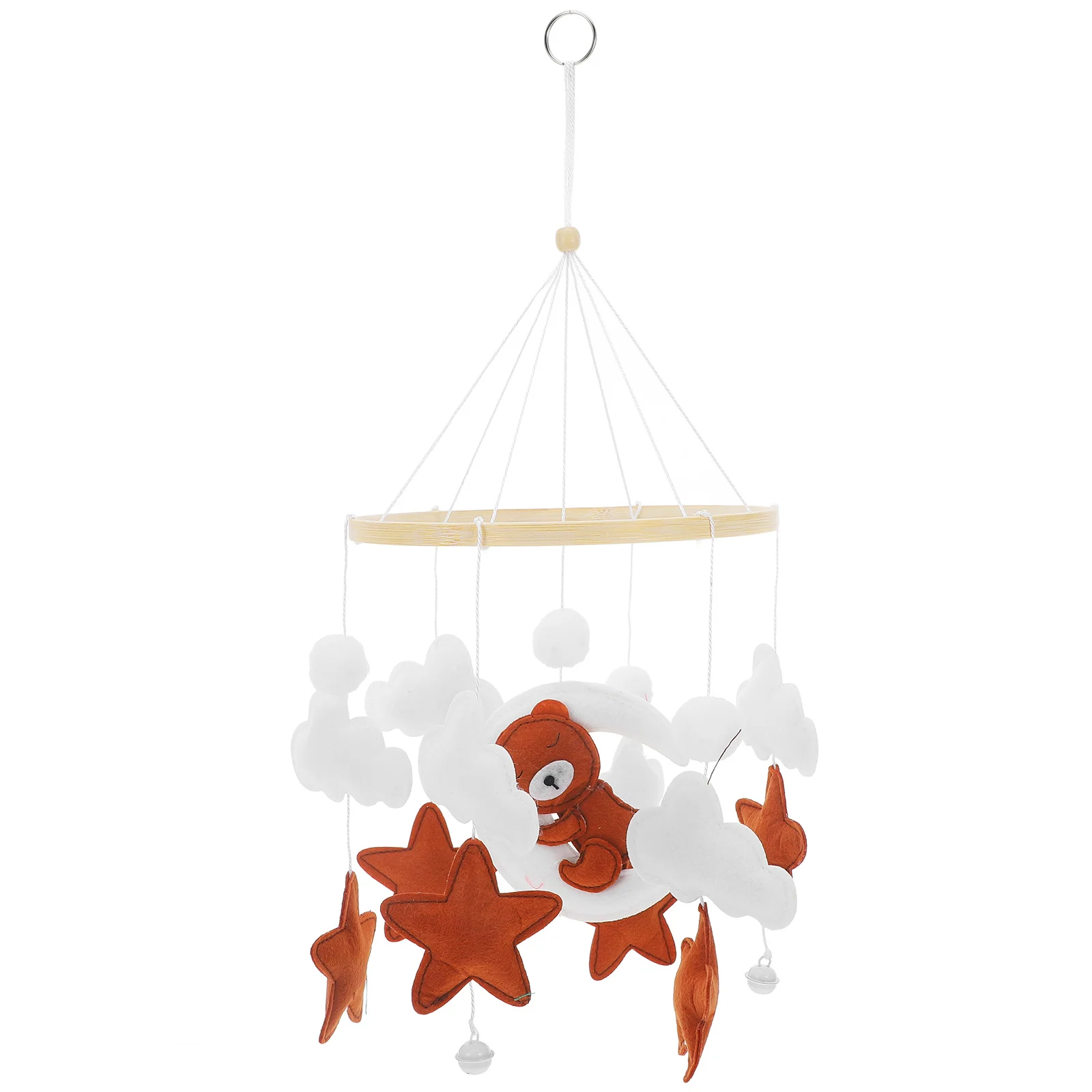 Babybedje Mobiel Beer Cartoon Wolk Ster Hangend Babybed Decoratie Rustgevende Windgong Hanger Wieg Mobiel