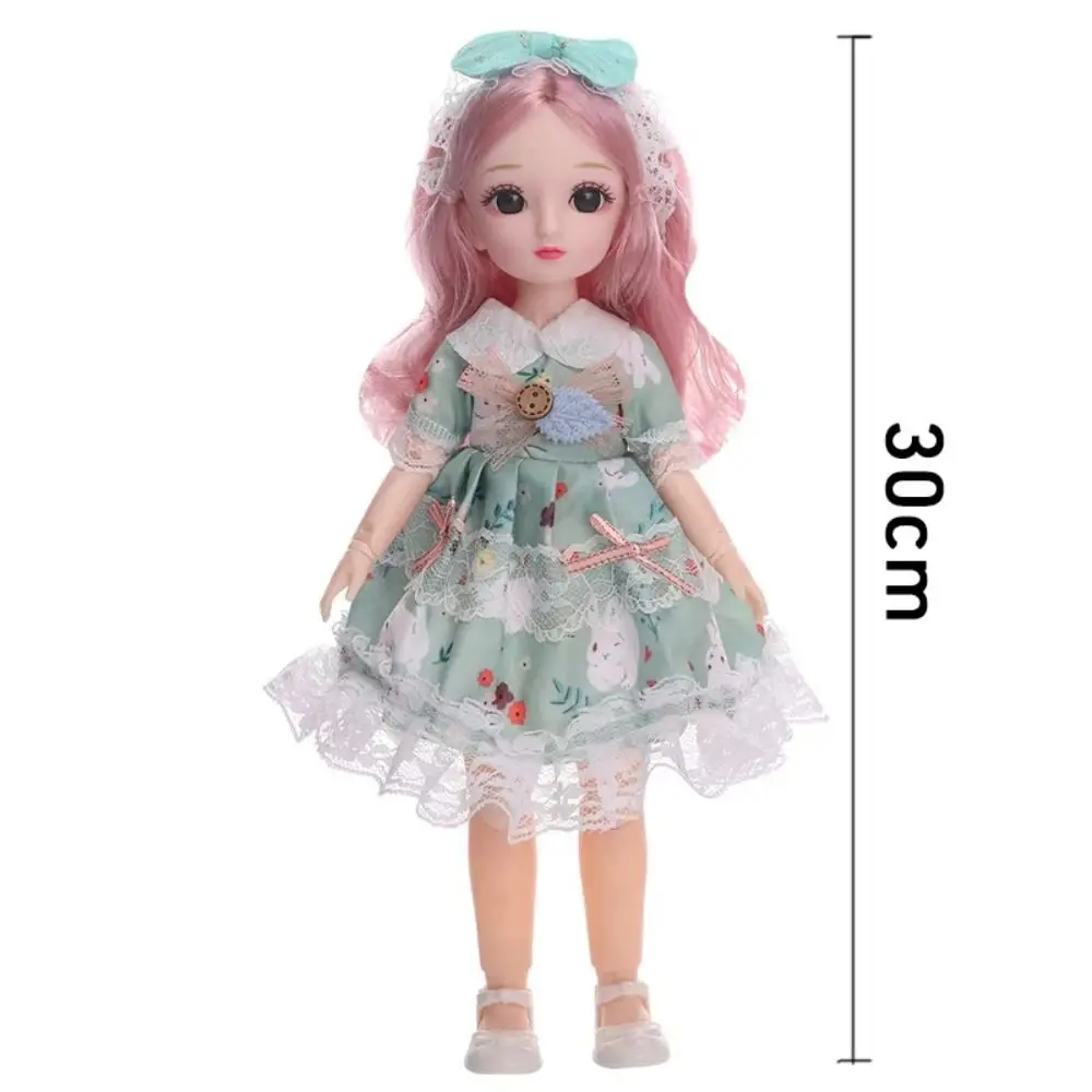 1/6 SD 30 ซม.BJD ตุ๊กตาและเสื้อผ้า 23 ข้อต่อเคลื่อนย้ายได้ตาที่น่าสนใจ 30 ซม.แต่งตัวตุ๊กตา BJD ผมยาวอะนิเมะ