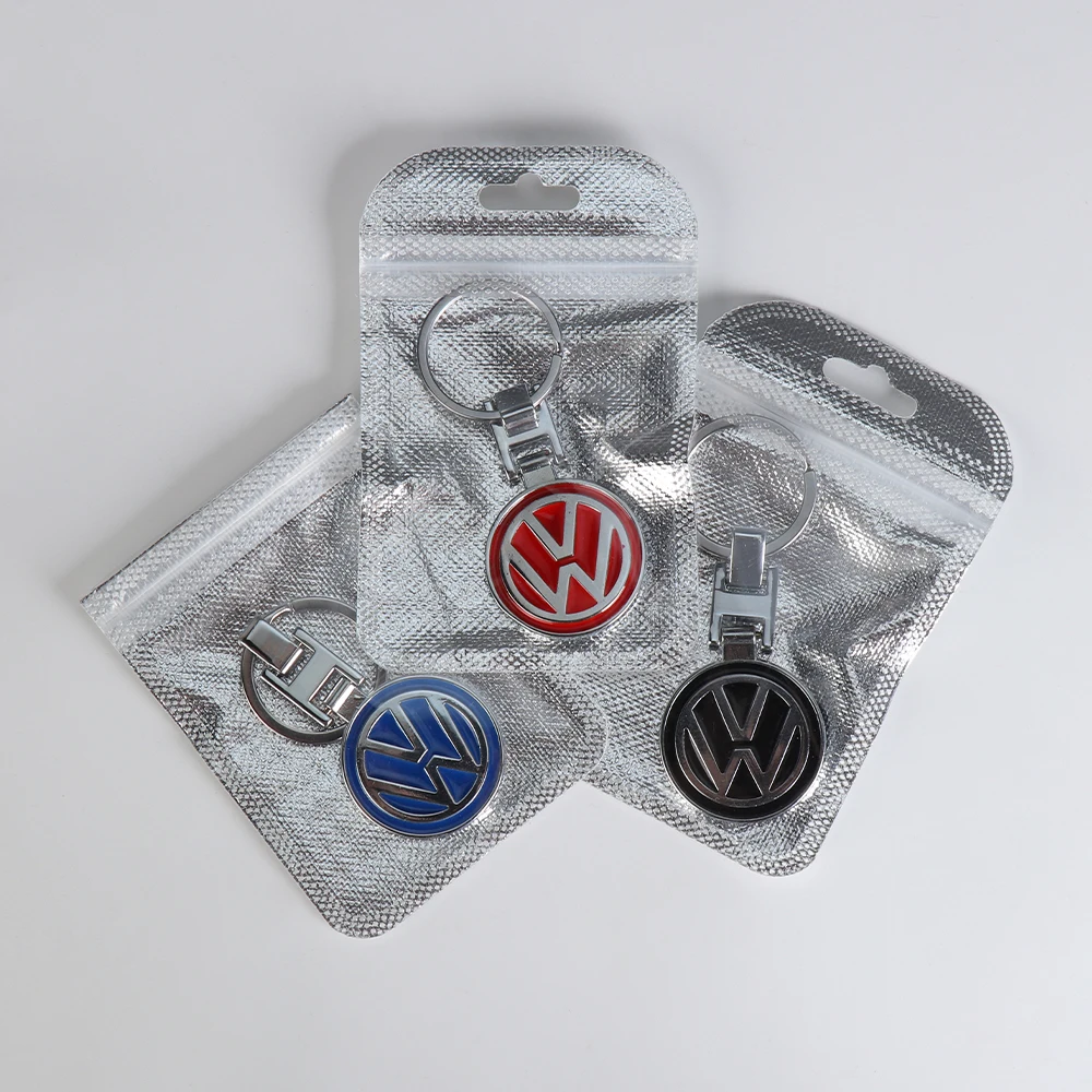 1Pcs Car Metal Alloy Badge Key Chain Pendant Decorative Keyrings Accessories For Volkswagen Golf Lavida Passat Polo Tharu Tiguan