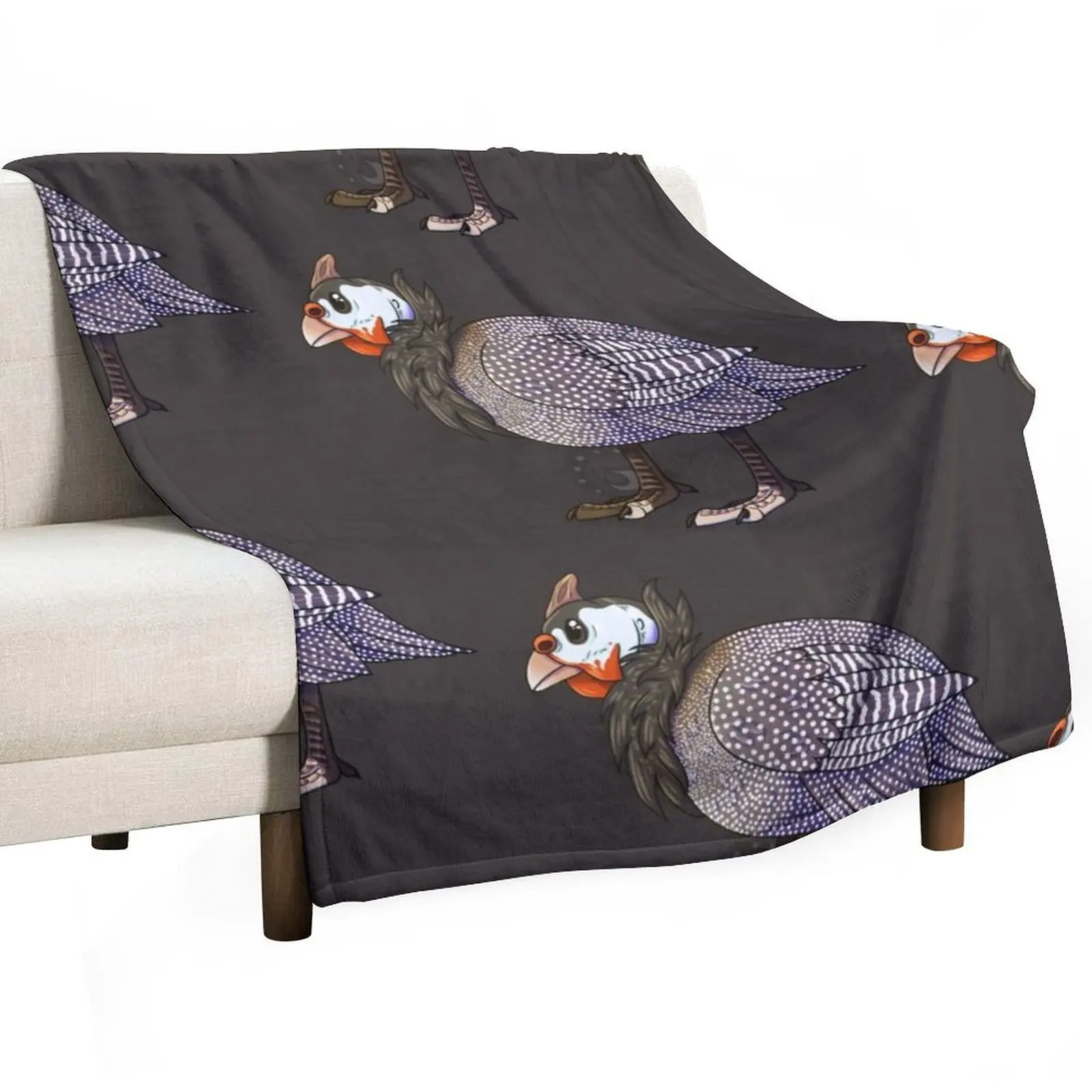 

Guinea Fowl Throw Blanket Beautifuls Retros Plush For Sofa Thin Blankets