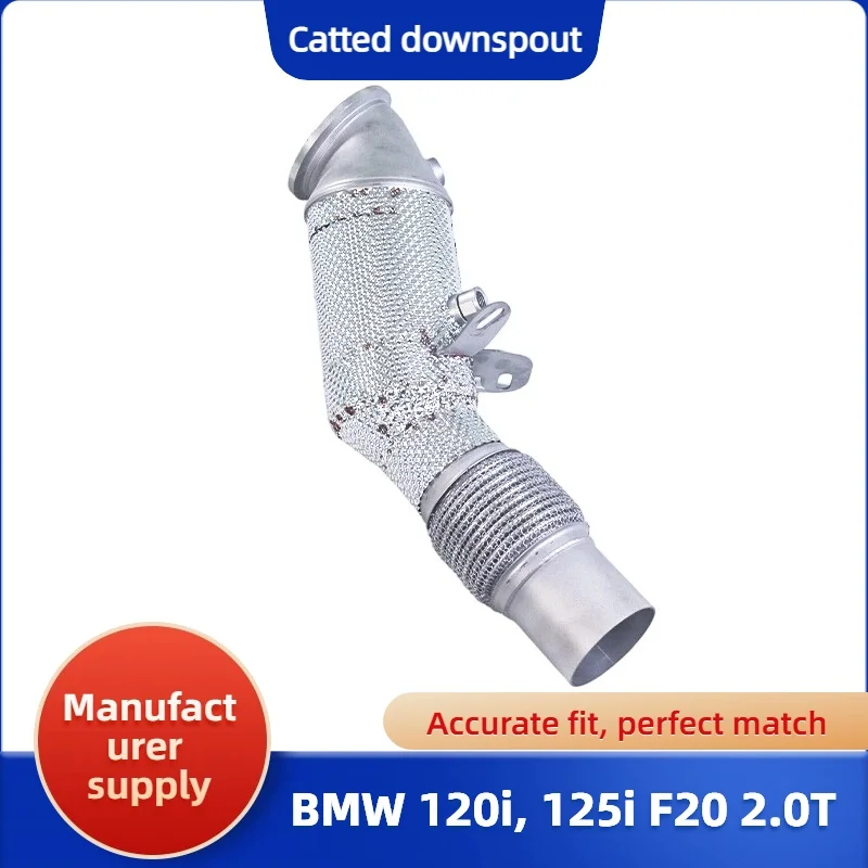 

Suitable for 2010-2019 BMW 120i 125i F20 b48 2.0T high-performance with Catted, no Cat downspout exhaust with insulation layer