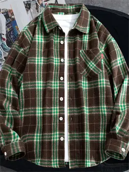 Herren hemd Plaid Flanell Overs ize 6xl 7xl 8xl 9xl Plus Size Mode lässig lose Langarm Baumwolle weiches Kleid hohe Qualität