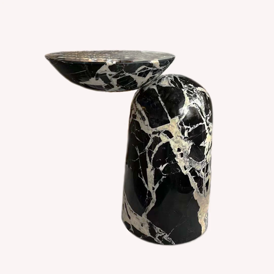 Italian Minimalist Marble Coffee Table for Living Room Movable Modern Simple Luxury Corner Table