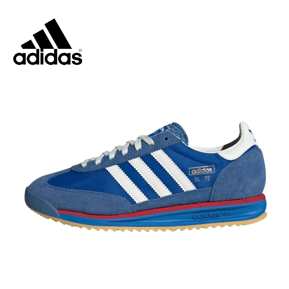 

Adidas Original SL 72 RS Низкие дышащие кроссовки Мужские и женские повседневные кроссовки синего и белого цвета