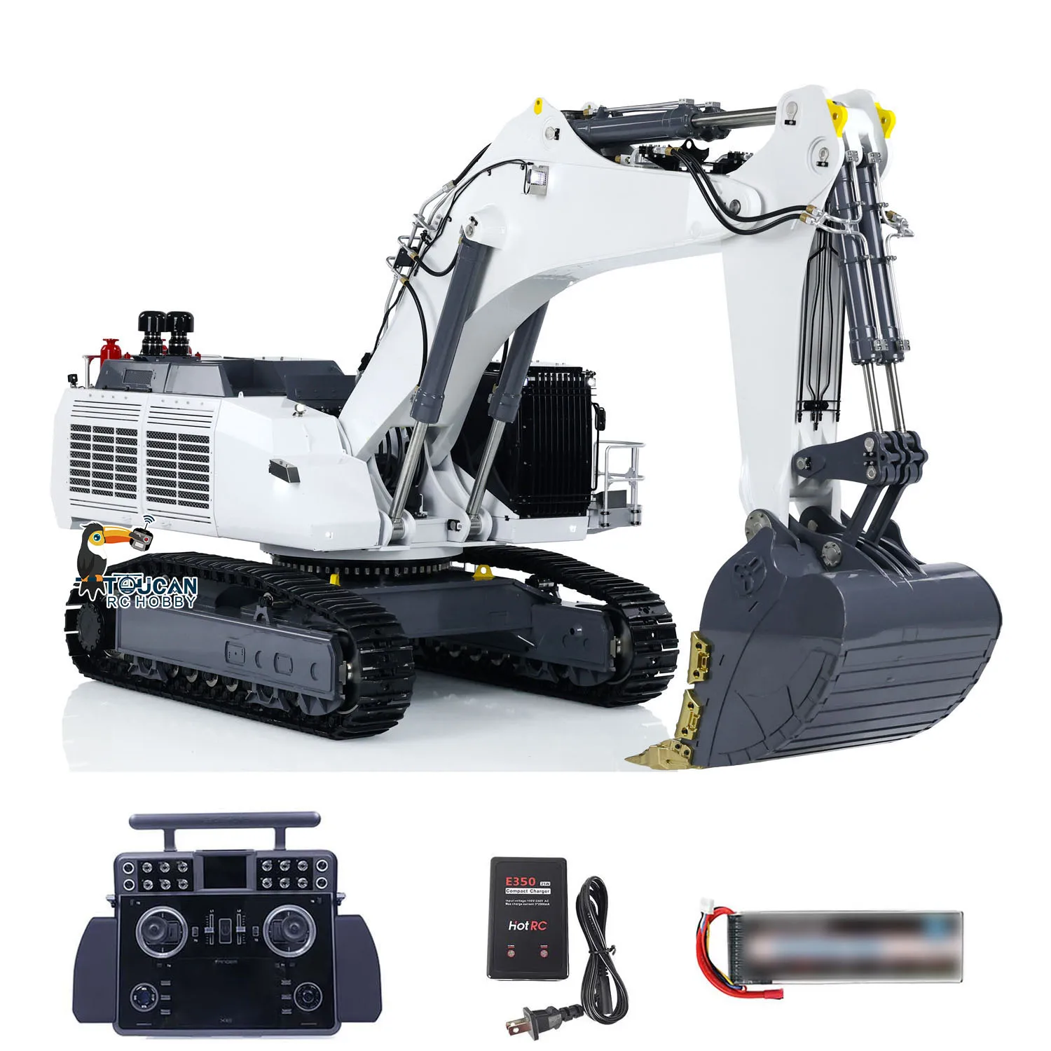 Double Pump LESU 1:14 RC Hydraulic Excavator AOUE 9150 FrSky XE Lite Radio Control Construction Diggers Model Toy THZH1544