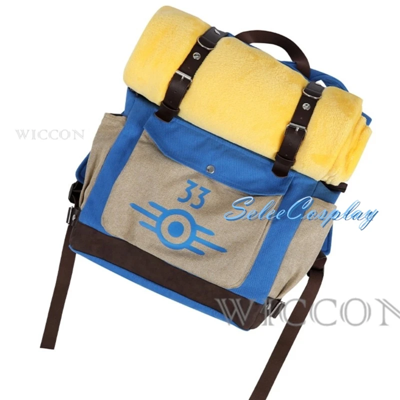 Lucy MacLean Cosplay Bag Fall Cos Out Vault 33 Female Male Survivor Props Bag Blanket Halloween Party Women Men Props