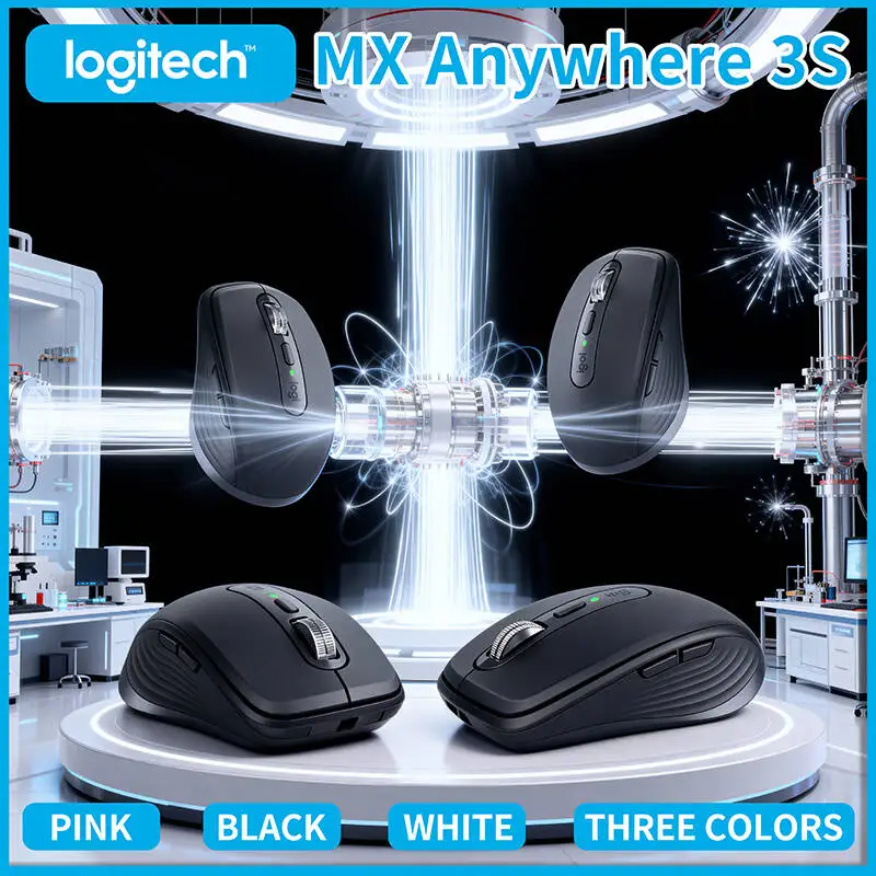 

Logitech MX Anywhere 3S Mouse with Logi Options+, Customizable Buttons, Silent, 8K DPI Darkfield