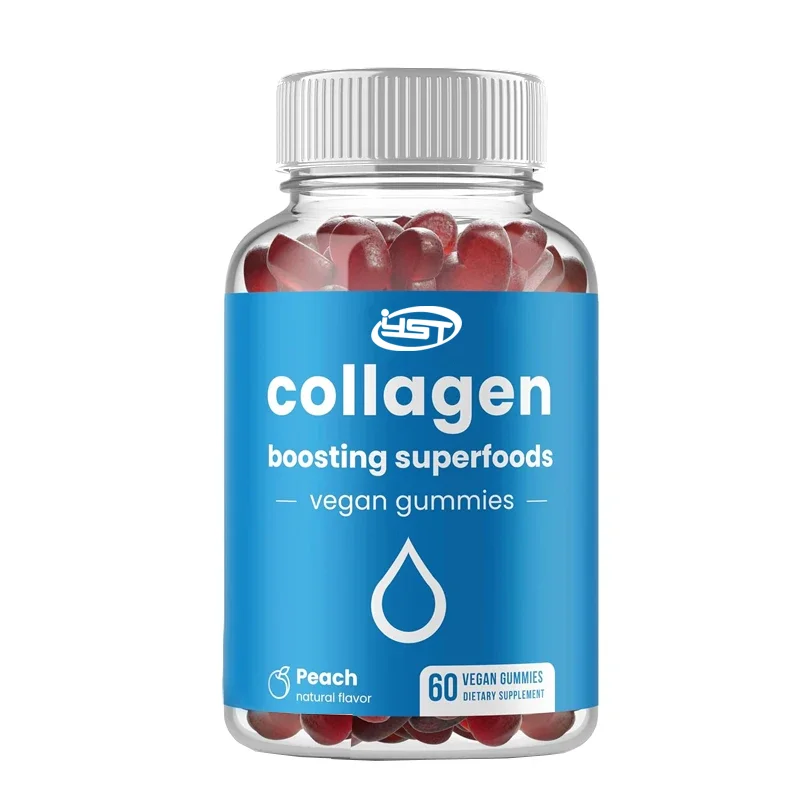 

Collagen enhanced gummies | Natural collagen production | Hair, skin, nails, joint support | Vegetarian