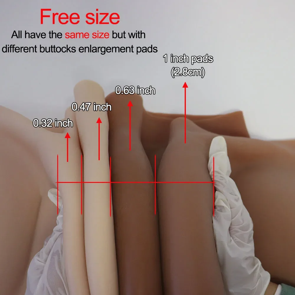 African Woman Plus Size Shape Wear Silicone Butt Artificial Hip Shaper Padded Panties Silicon Buttocks Pads Underwear