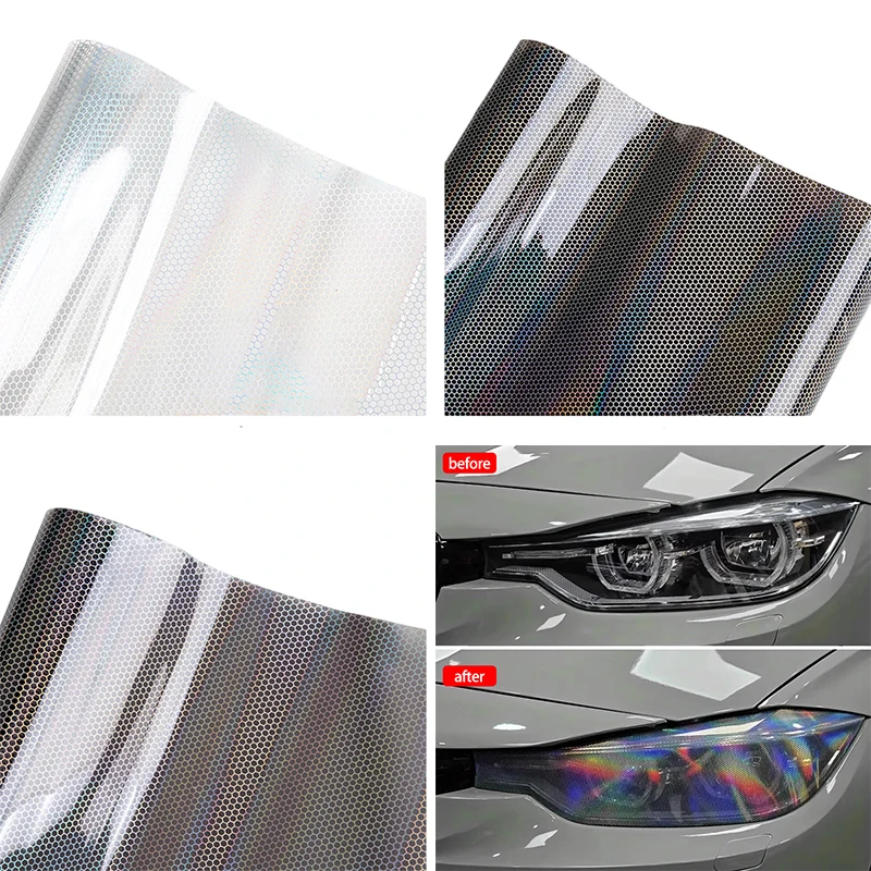 

Car Headlight & Taillight Light Tint Vinyl Film Sticker 30cm X 50cm/100cm/150cm/200cm/300cm Lamp Film Decoration