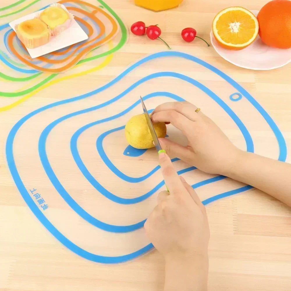 Chopping Blocks Kithcen Flexible Clear Good Cutting Boards Non-slip Fruit Vegetable Meat Chopping Board Kitchen Table Cutting