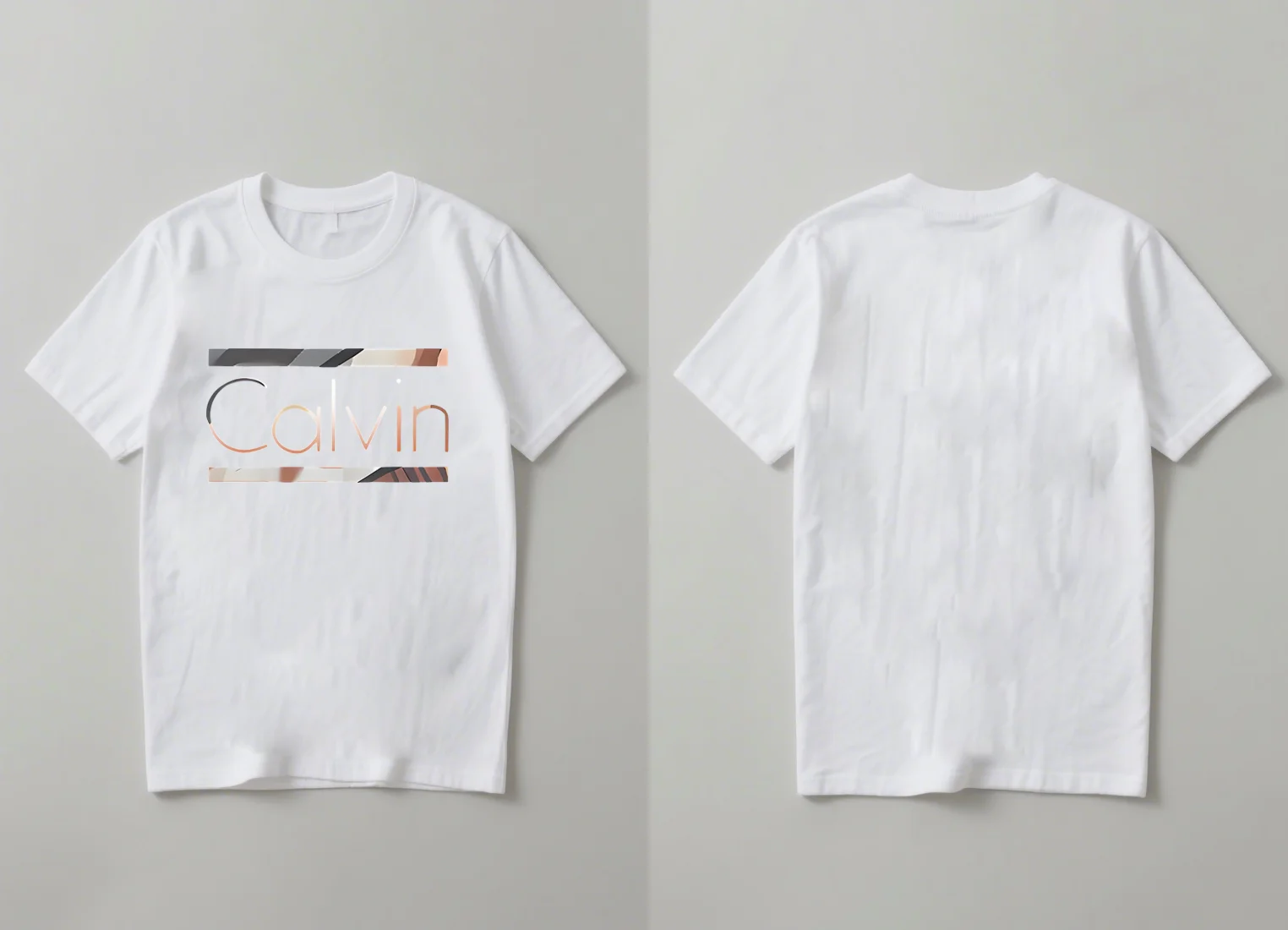 2025年 最新トレンド カルバン レタープリント 半袖Tシャツ カジュアル ユニセックス