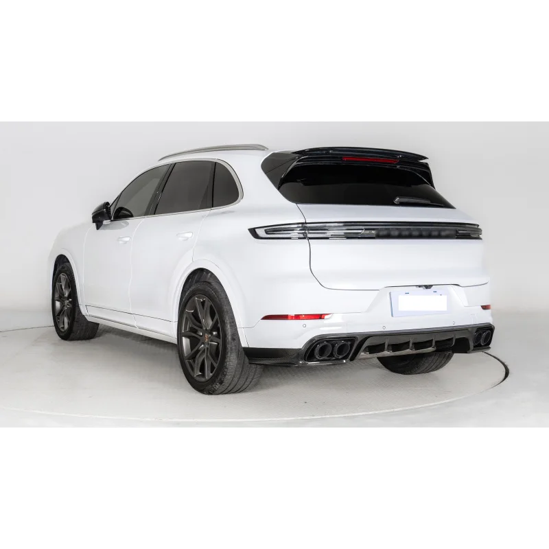 Facelift for Porsche Cayenne 2024-2025 9Y0.2 OE Upgrade TKT Front and Rear Lips Dry Carbon Twill Gloss