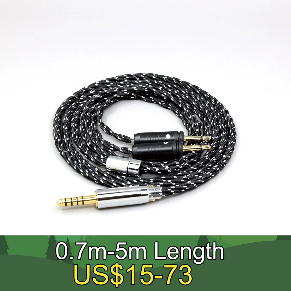 

OCC Mixed OFC Twisting Nylon Earphone Cable For Focal Clear Elear Elex Elegia Stellia Celestee radiance Headphone LN008707