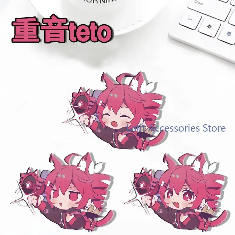 HOT Anime Kasane Teto Student Backpack Button Cosplay Q Version Acrylic Pin Bookbag Brooch Clothes Collar Badge Christmas Gift