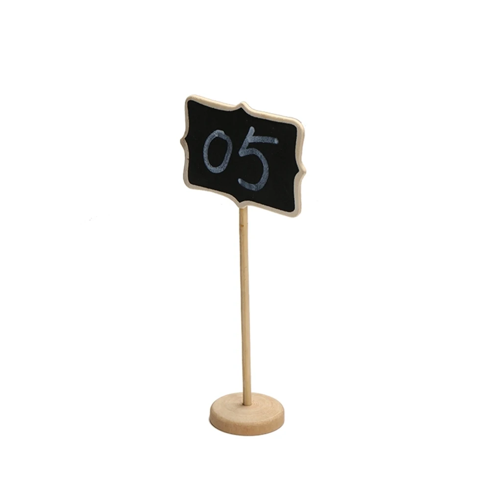 10 Vertical Mini Wooden Message Blackboard Small Black Board Chalkboard New Wedding Party Decor Festa Message Paint Wood Board