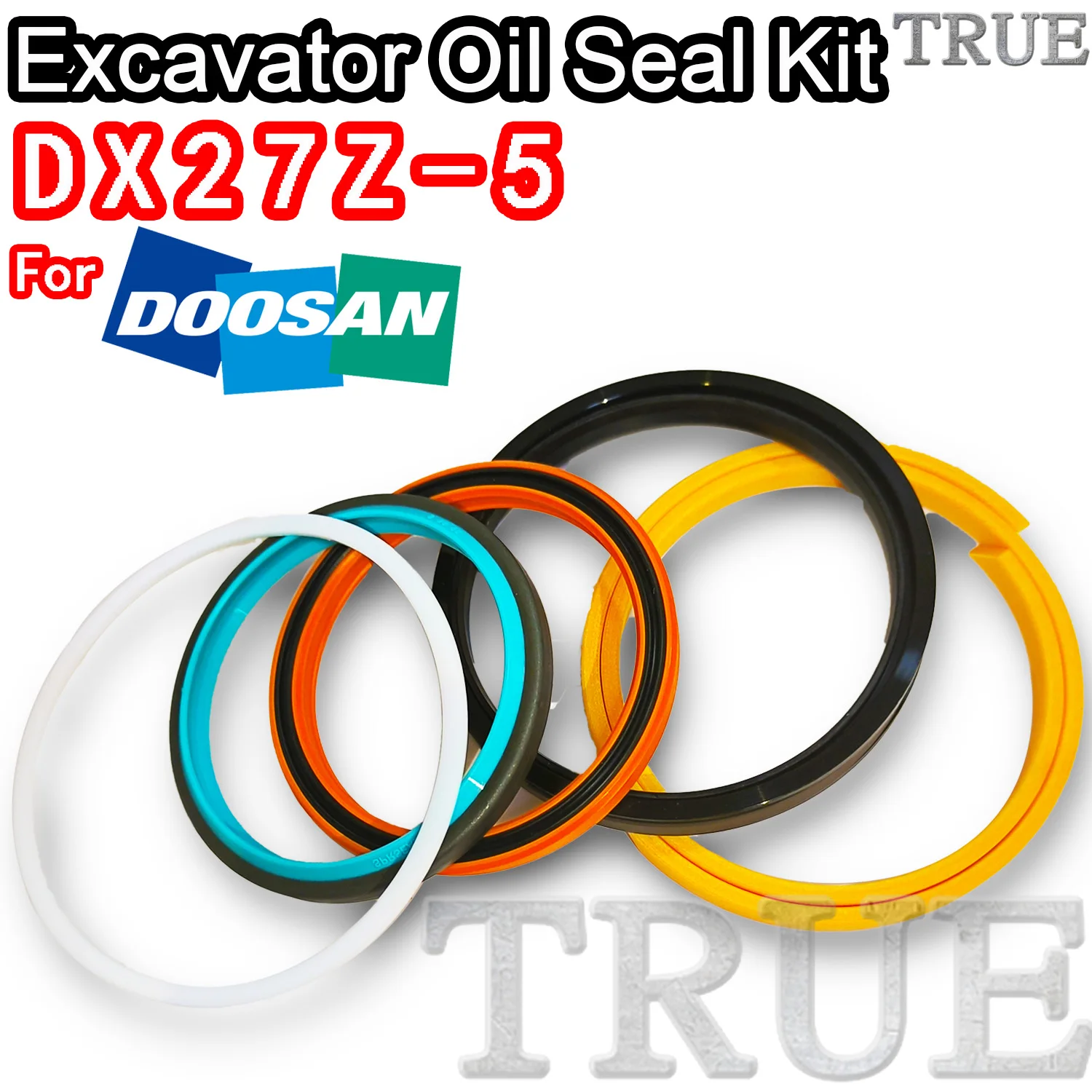 For DX27Z-5 Doosan Oil Seal Excavator Repair Kit DX27Z 5 ARM Bucket Hydraulic Pump Digger Clamshell Shovel Adjust Swing Gear