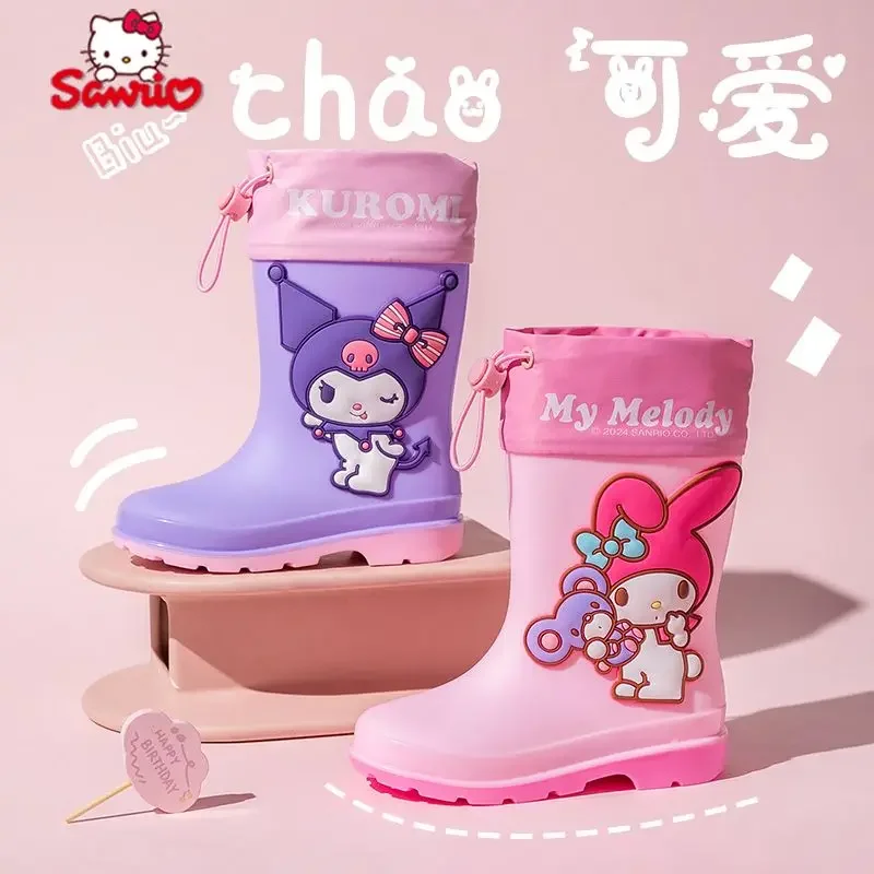 New girls cartoon Kuromi boot princess Fashion cute boots children's shoes