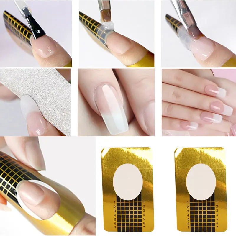 Nail Extension Nail Holder 500PCS Tape Has A Self Adhesive Backing Suitable For Acrylic Nail Extension Or UV Gel Nail Extension