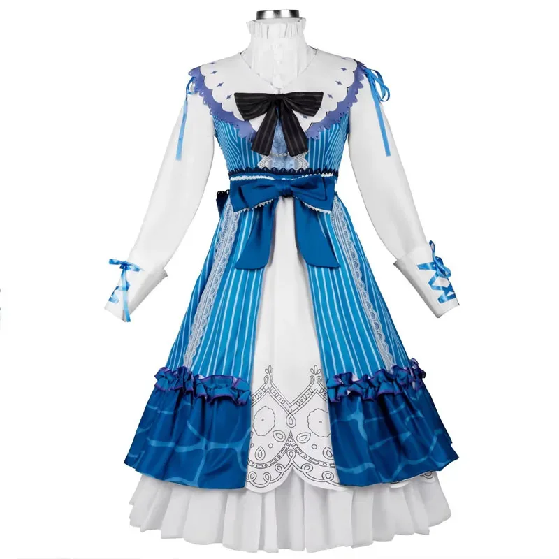 Proyecto Sekai Akiyama Mizuki Cosplay Amia disfraz mzk Lolita vestido de manga larga traje elegante peluca uniforme de Halloween ropa de escenario
