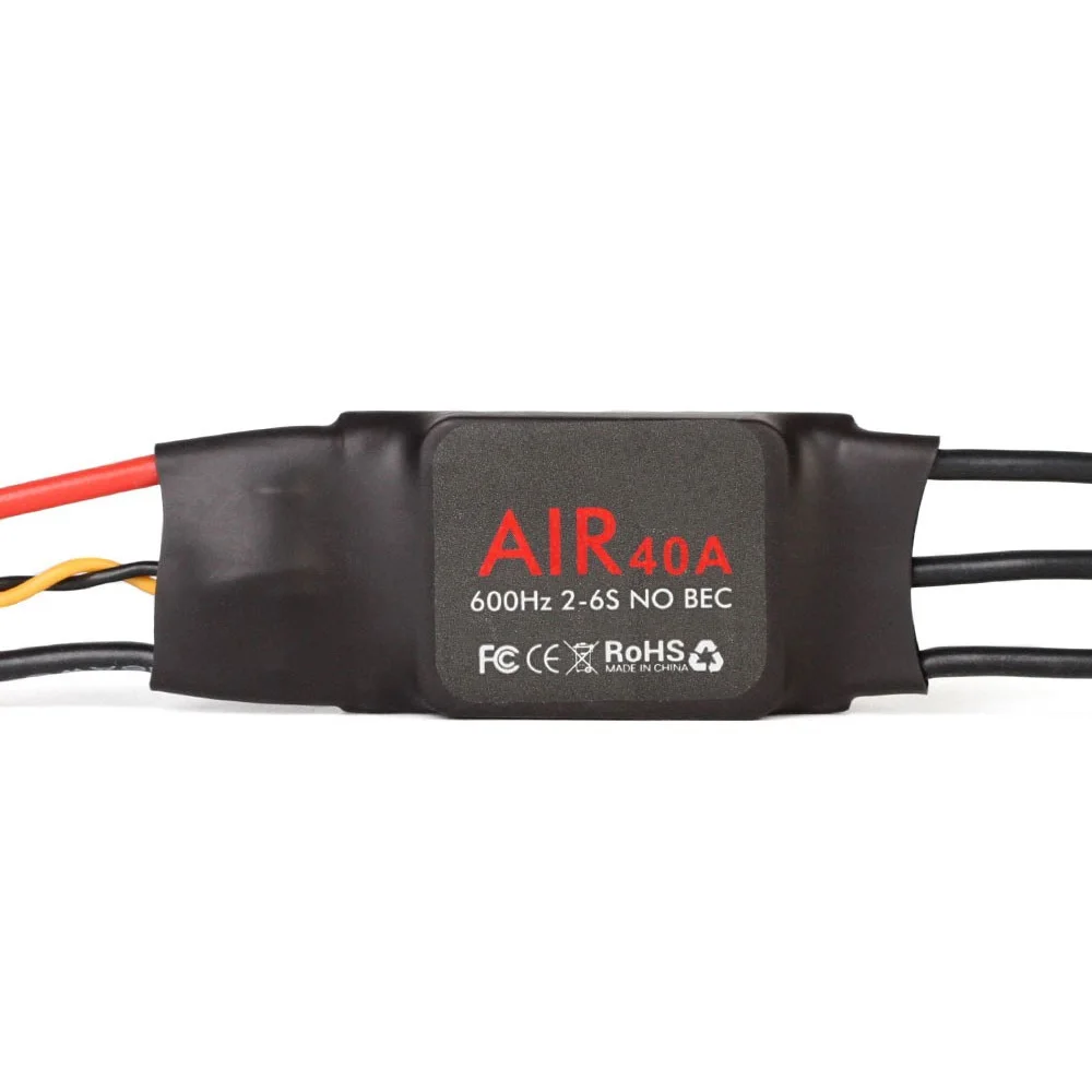 T-MOTOR ESC Air 40A (2-6S 600HZ NO BEC) Brushless Motor Electronic Speed Controller for Multicopter