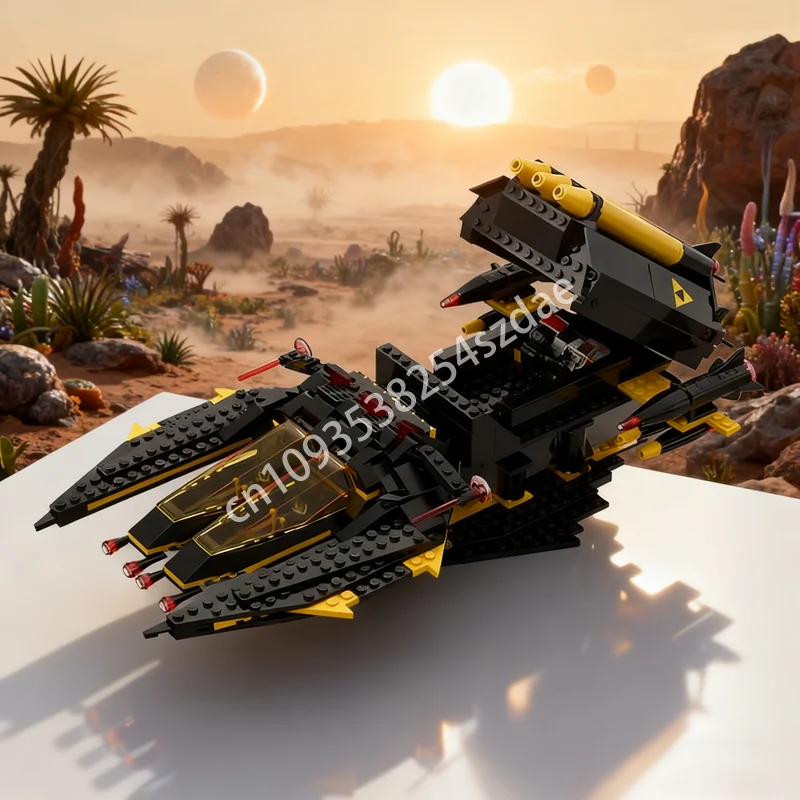 

513pcs MOC Mega Spacewalker Blacktron Design Model Building Blocks Architecture Assemble Christmas Gifts Idea Brick Toys Kids