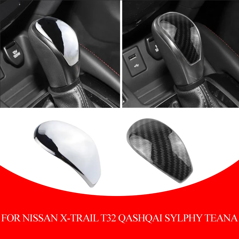 

ABS Gear Shift Knob Cover Trim Sticker For Nissan X-Trail T32 Qashqai Sylphy Teana 2017-2023 Car Accessories