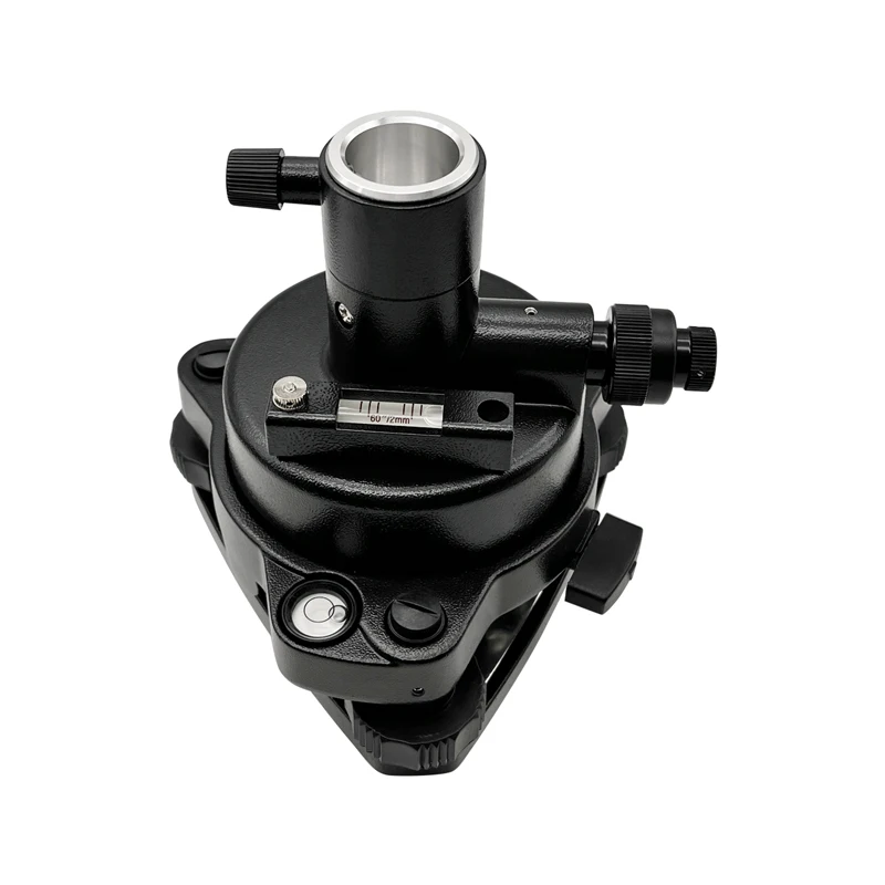 Black Three-Jaw Tribrach For Trimble Pentax Nikon For Top-con And Other Brand Total Station Prism Adapter With Optical Plummet