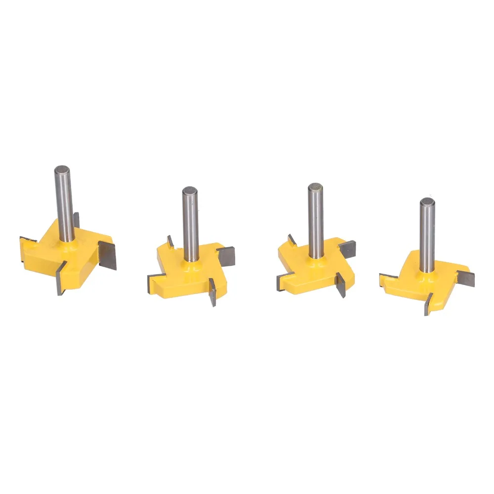 4個入り-1-4インチシャンク-サーフェシングルータービット-4枚刃-超硬チップ付き-4翼デザイン-スラブ平坦化カッター-超硬素材