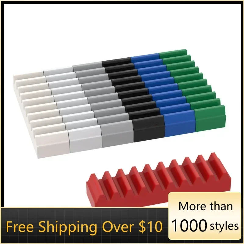 10 Uds. Partículas de ensamblaje de alta tecnología 3743 1x4 Kit de bloques de construcción Idea de pieza juguetes DIY para niños regalos de cumpleaños