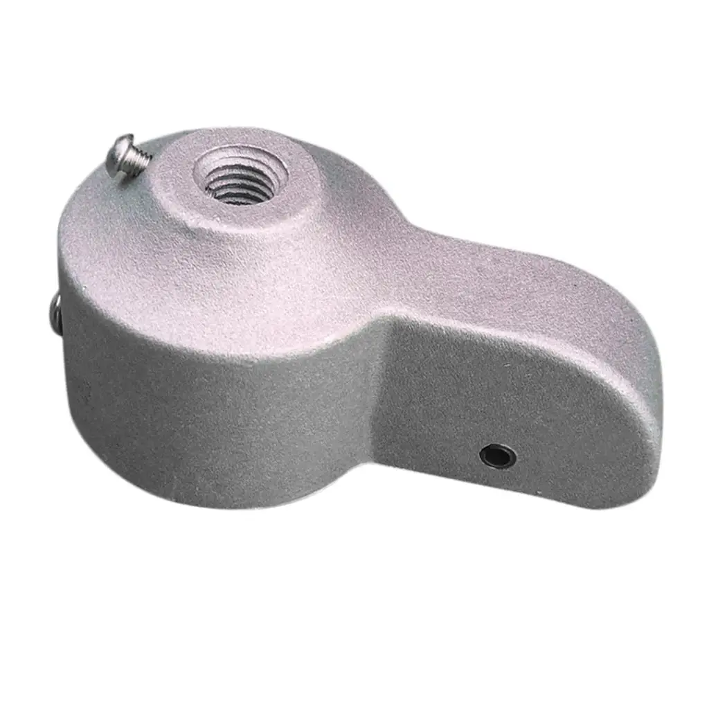 Outdoors Flagpole Truck Silver Cast Aluminum Pulley Durable Top Spinner for Outside Home Sectional Flagpole Mount